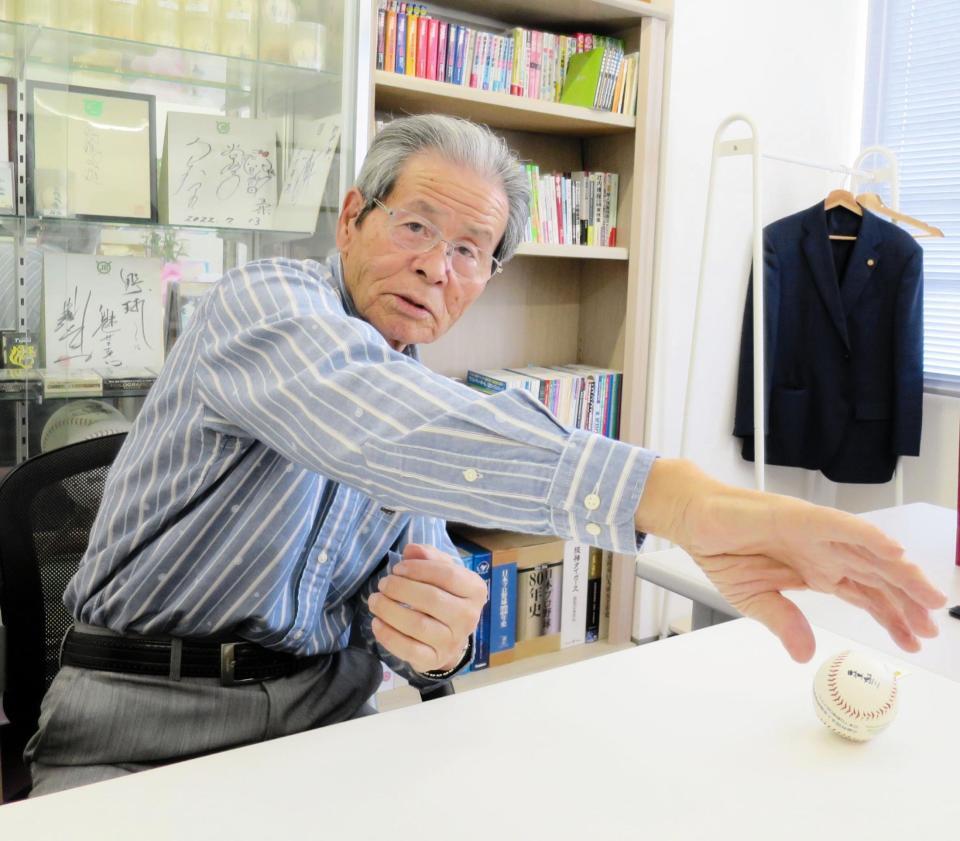 　１９６２年のセンバツで優勝投手となった八木沢荘六さん