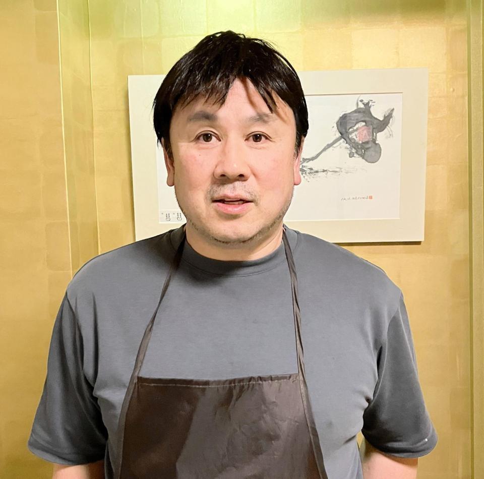 広島、日本ハムに在籍した元プロ野球選手で現在は「京料理　九花」店主の山口晋さん