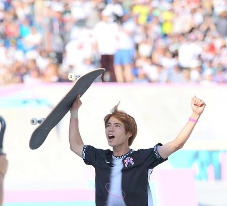 　逆転劇の末パリ五輪で金メダルに輝いた堀米雄斗＝２４年７月