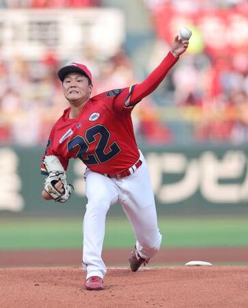 　１日・中日戦でプロ初勝利を挙げた２年目の高