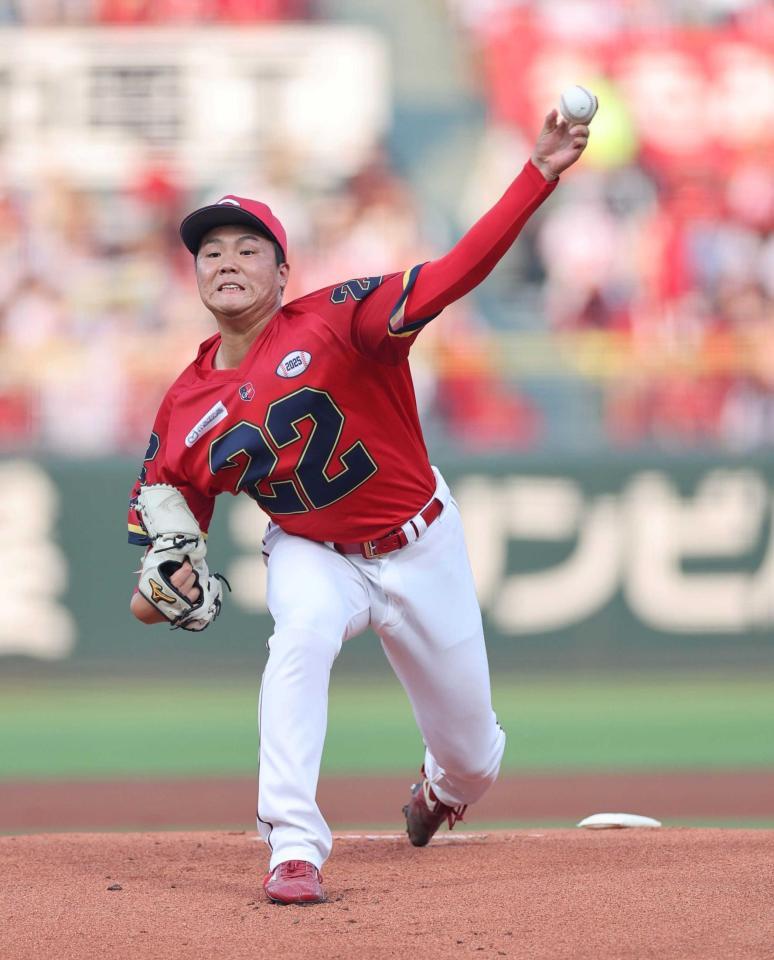 　１日・中日戦でプロ初勝利を挙げた２年目の高