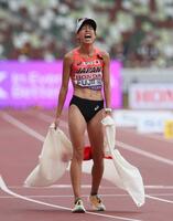 　女子２０キロ競歩で銅メダルを獲得した藤井菜々子（２０日）