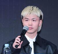 　意気込みを語る那須川天心（撮影・金田祐二）