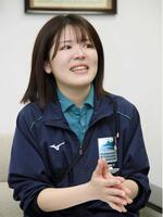 場内アナウンスについて語る裏川春菜さん