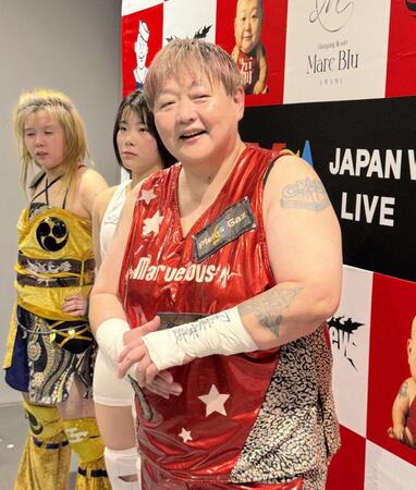 　マーベラスの旗揚げ１０周年記念大会を迎え、万感を込める長与千種