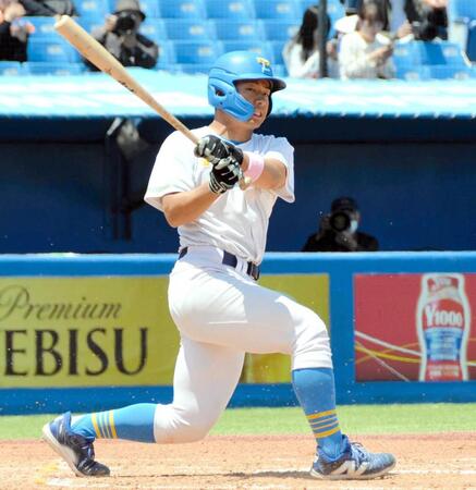 　２回戦で３安打と活躍した明石