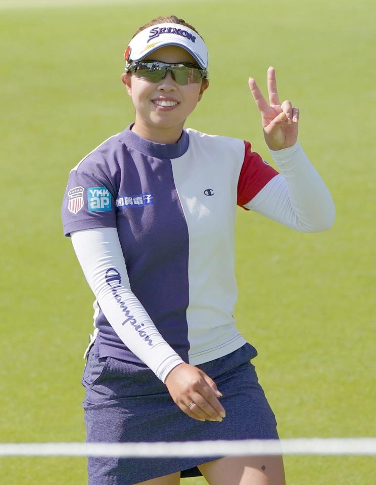 女子ゴルフの山下美夢有 充実のカメラアピールに感じたメジャー２勝目への意欲 カメラマン発 オピニオンｄ デイリースポーツ Online