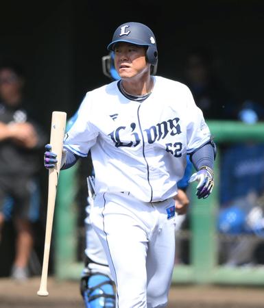 イースタン、西武-日本ハム戦に出場した西武・陽川＝カーミニークフィールド（撮影・堀内翔）