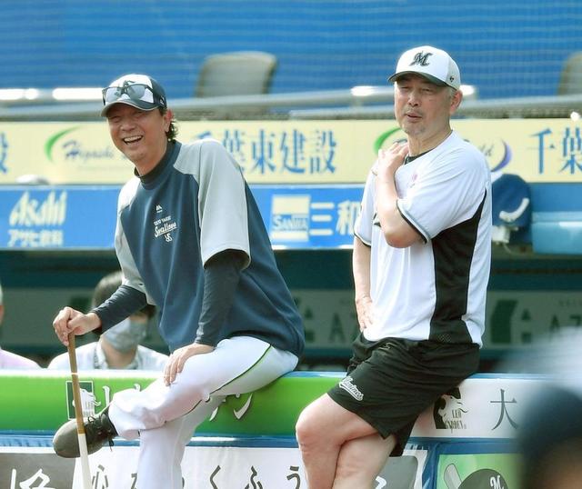 ロッテ・吉井理人監督 懐かしい記憶がよみがえる盟友との談笑