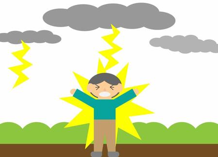 雷に打たれないように気を付けて※写真はイメージです（ｖｉａｄｕｃｔ＿ｋ／ｓｔｏｃｋ．ａｄｏｂｅ．ｃｏｍ）