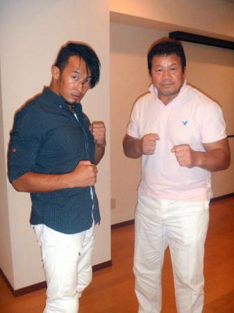 初対戦が決まった丸藤正道（左）と藤波辰爾