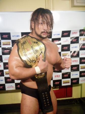 ＢＪＷ世界ストロングヘビー級王座を防衛した大日本・関本大介