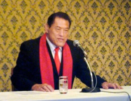 ８月３０、３１日に北朝鮮・平壌でプロレスイベントを行うと発表したアントニオ猪木参議院議員