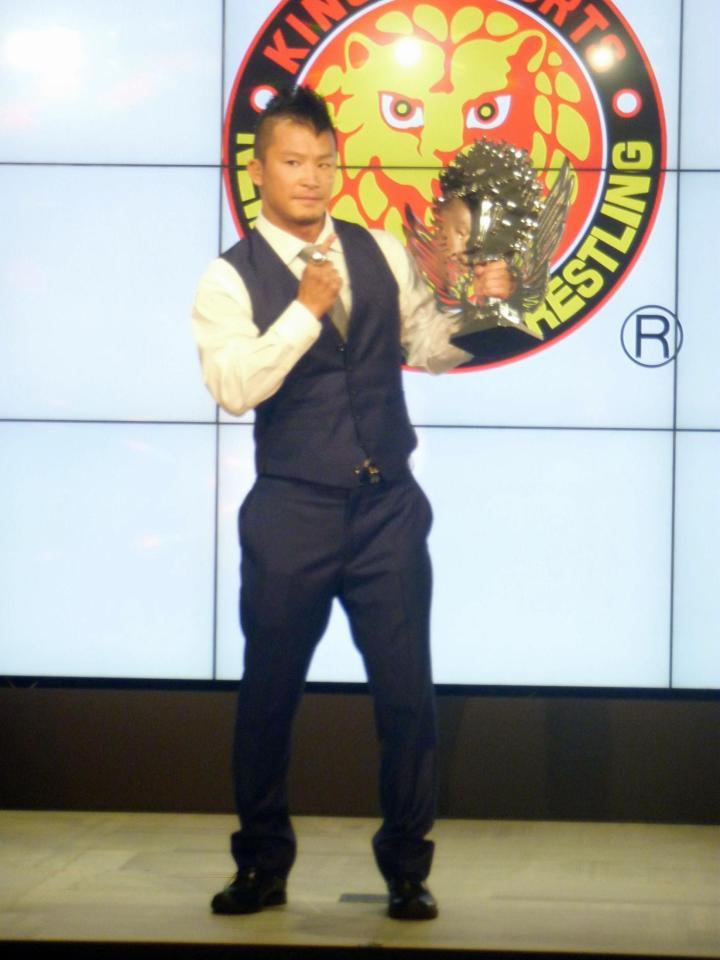 　一夜明け会見を行ったベスト・オブ・ザ・スーパーJr.覇者・ＫＵＳＨＩＤＡ