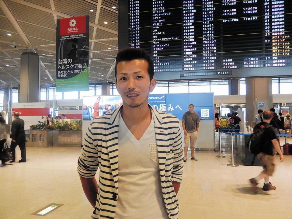 　米国合宿に出発した和気慎吾