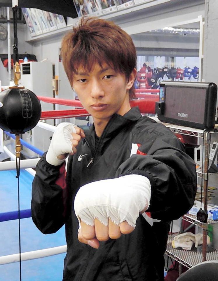 　練習を公開した田口良一