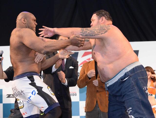 サップ 前日計量で曙とつかみ合い大モメ