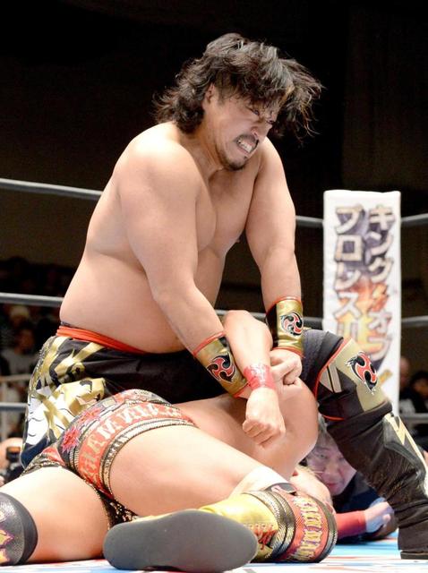 打倒オカダに後藤が名乗り「次はお前」