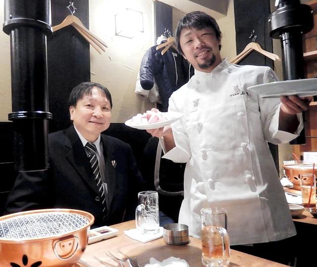 八重樫も修行　引退後支える焼肉店