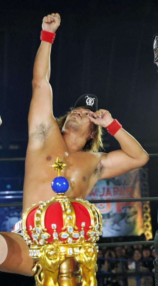 優勝した内藤哲也＝新青森県総合運動公園マエダアリーナ