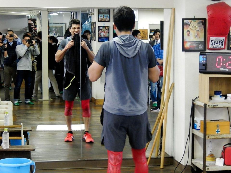 アゴを強化する村田諒太