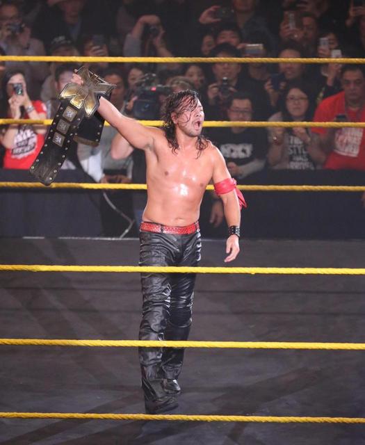 値下げ不可　中邑真輔　NXT王座初戴冠記念フォトフレーム　WWE　新日本プロレス