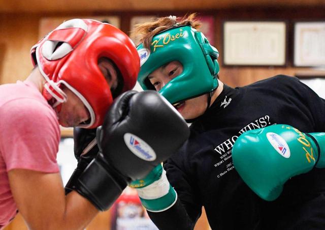 田中恒成、練習公開で好調アピール「最高の状態でリングに」