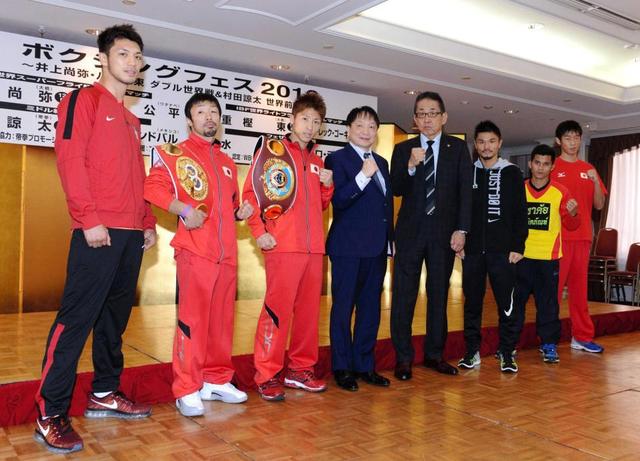 ロンドン五輪メダリスト村田と清水が初競演に笑顔 プロ転向後初めて同じリングへ