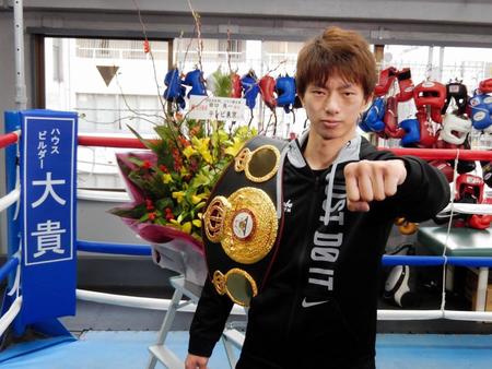 ５度目の防衛に成功した田口良一