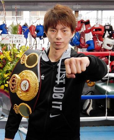 　誰の挑戦でも受ける覚悟を強調した田口良一