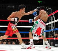 山中“神の左”さく裂V12！5度のダウン奪い“お仕置き”7回TKO