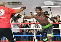 ５・２０の村田との試合に向けての練習を公開したアッサン・エンダム＝帝拳ジム