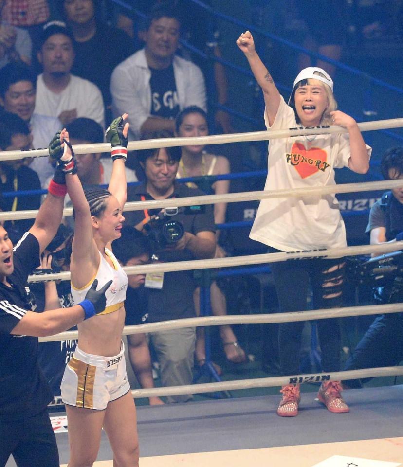 野沢直子の娘 真珠オークライヤーが鮮烈日本デビュー 腕十字で一本勝ち ファイト デイリースポーツ Online