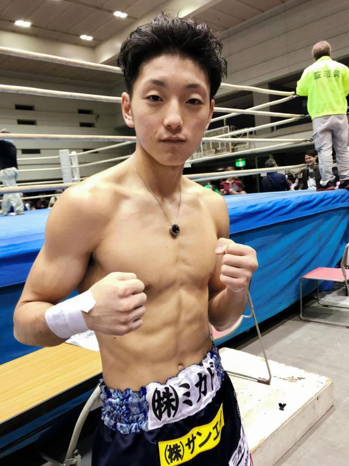 　２回ＫＯ勝利でＭＶＰに輝いた森武蔵