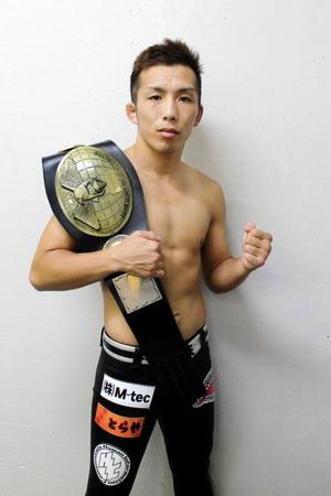 シュートボクシング日本フェザー級王者・深田一樹（Ｃ）ＳＨＯＯＴ　ＢＯＸＩＮＧ