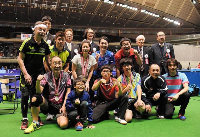 長谷川穂積氏出場の東京卓球選手権は日本三大オープン大会　でんでん準Ｖ