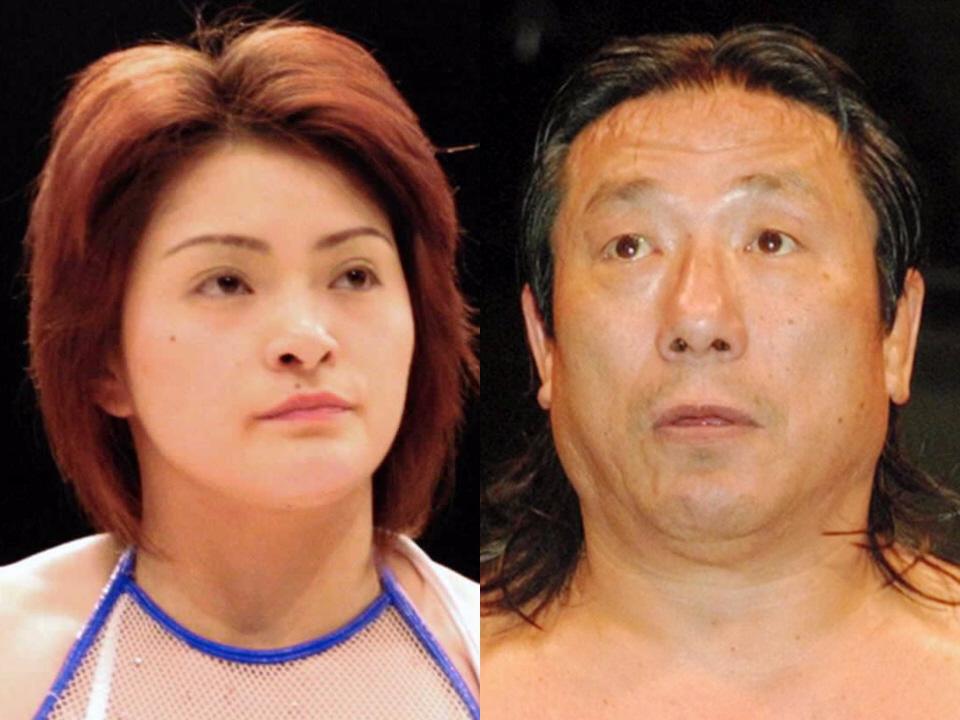 　浜田文子容疑者（左）とグラン浜田