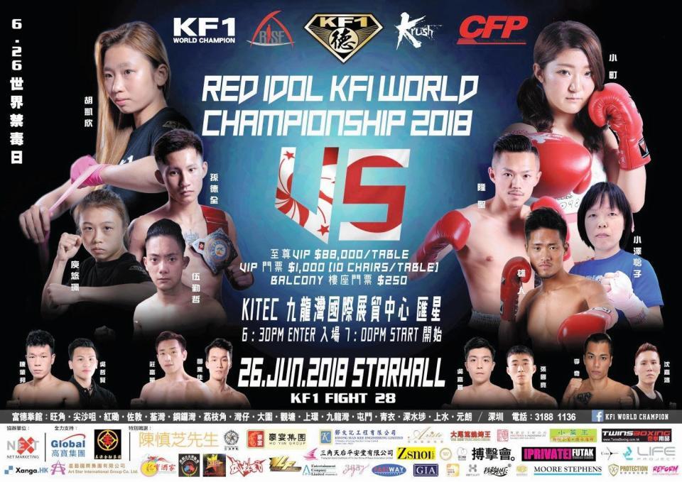 「ＲＥＤ　ＩＤＯＬ　ＫＦ１　ＷＯＲＬＤ　ＣＨＡＭＰＩＯＮＳＨＩＰ　２０１８」のイメージ画像（Ｃ）Ｇｏｏｄ　Ｌｏｓｅ