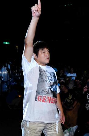 会場に訪れた森嶋猛＝両国国技館