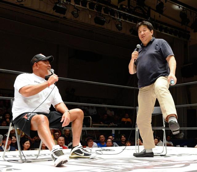 前田日明と武藤敬司が危険なトークバトル！タッグ戦で「顔面蹴ろうと思っていた」