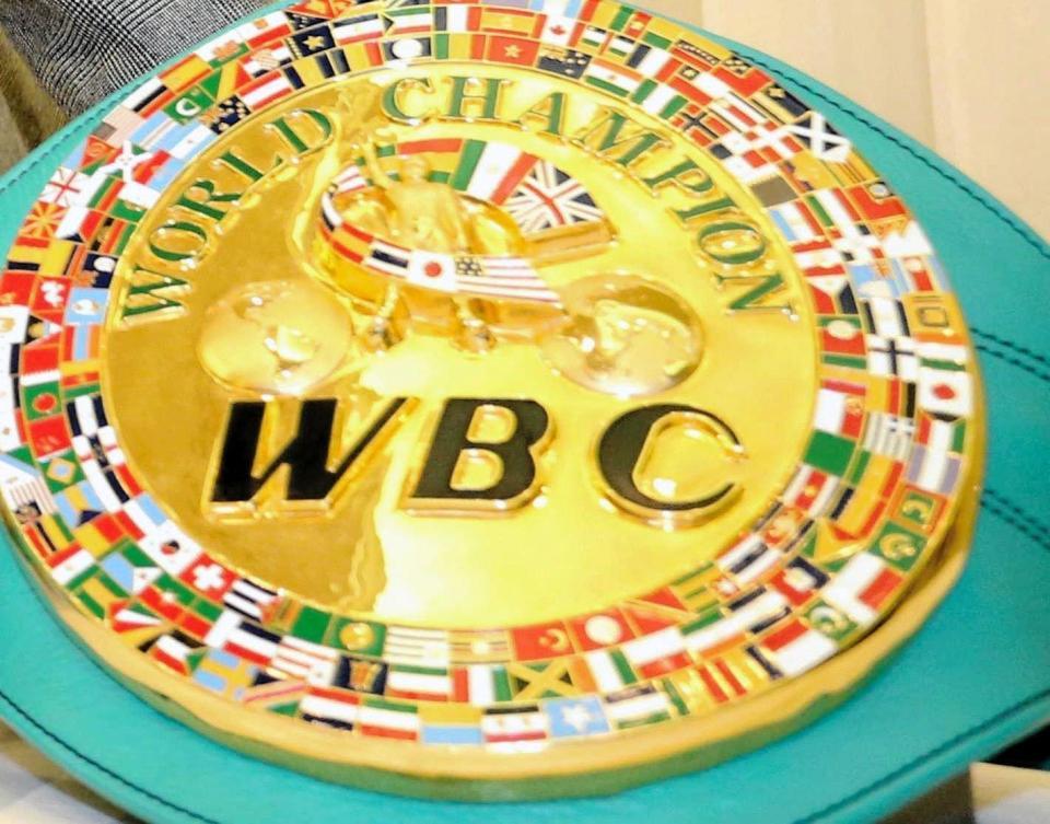 　ＷＢＣ世界王者のチャンピオンベルト