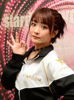 入団会見を行ったなつぽい＝後楽園ホール