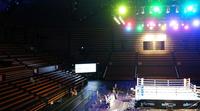 　ＷＢＯ世界スーパーフライ級タイトルマッチが行われる無観客開催の会場（代表撮影）