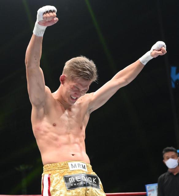 K－1 野杁正明3戦KOで2階級制覇 安保に圧巻の左ボディー、三日月