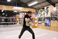 練習を公開した矢吹正道（緑ジム提供）