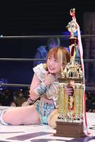 　ベルトを死守した上谷沙弥