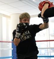 　練習を再開した井上尚弥