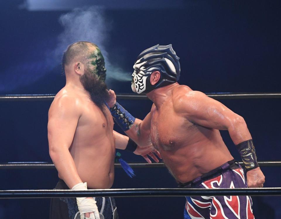 ムタ ラスト大阪で裏切りの毒霧 オーカーン「生き恥さらしてやる