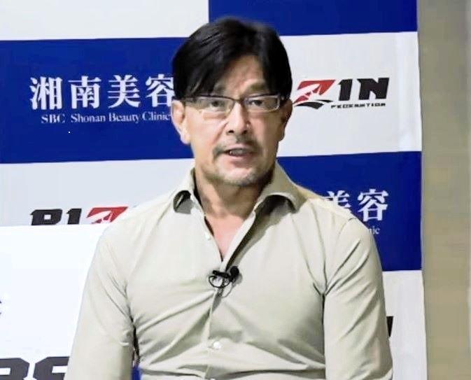 　地上波中継復活にかける思いを語る榊原信行ＣＥＯ（ＲＩＺＩＮ公式ユーチューブチャンネルより）