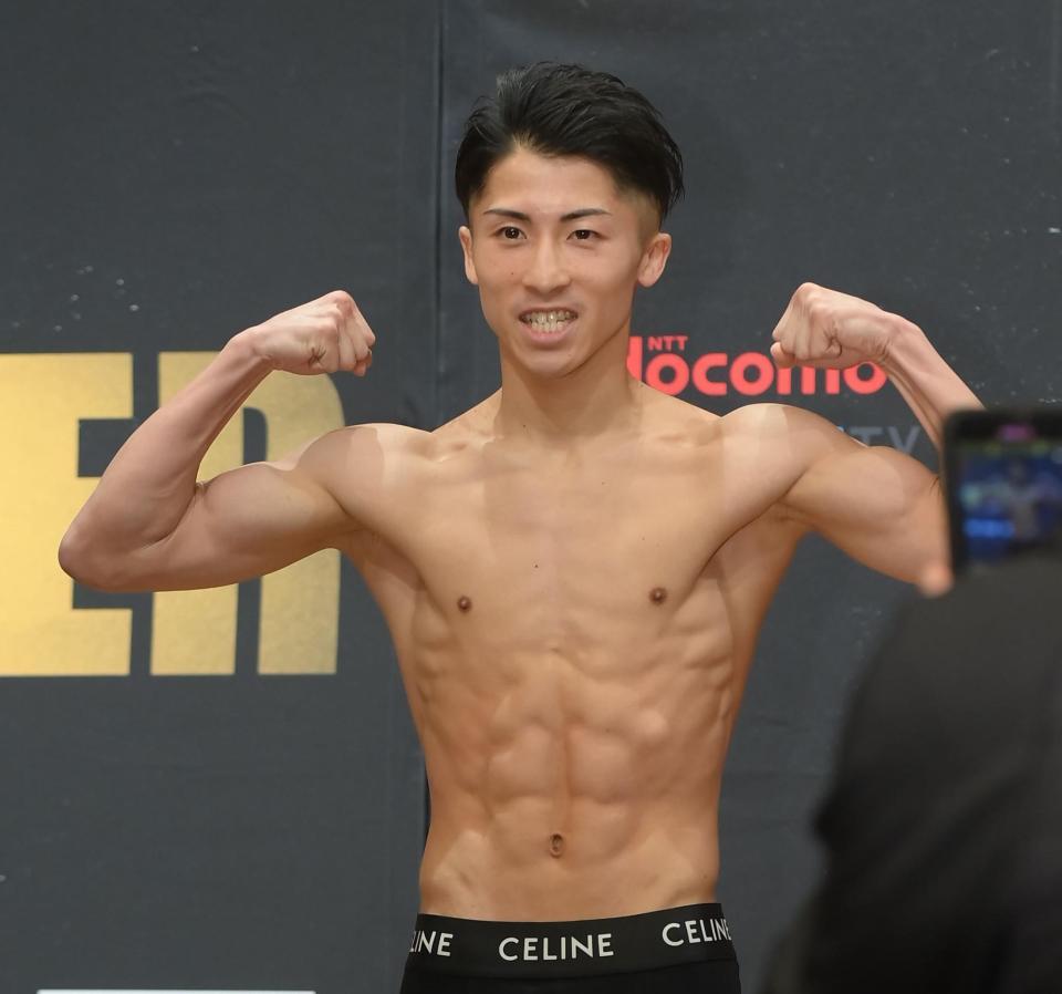 井上尚弥 計量1回目まさか超過→再計量で通過 バトラーと11秒 井上尚弥 計量1回目まさか超過→再計量で通過 バトラーと11秒